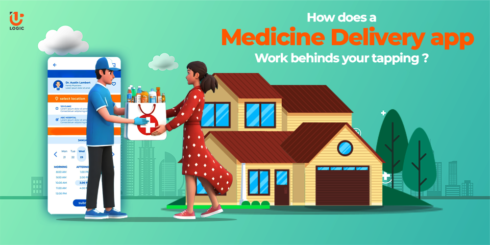 How does a medicine delivery app work behind your tapping?